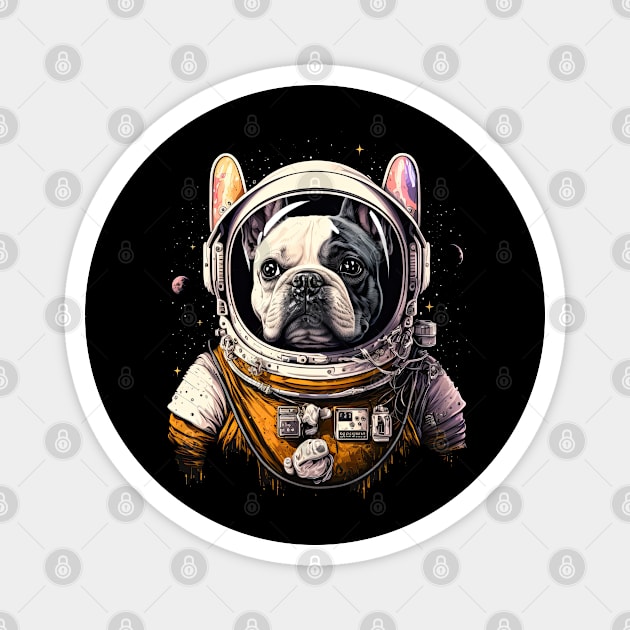 French Bulldog Astronaut Magnet by JayD World